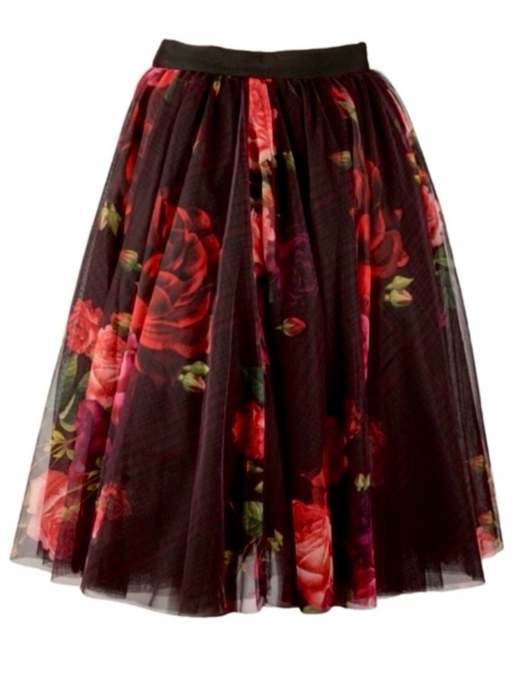 Ted Baker London Floral Tulle Midi Ondra Juxtapose Rose size 1 - Picture 9 of 11